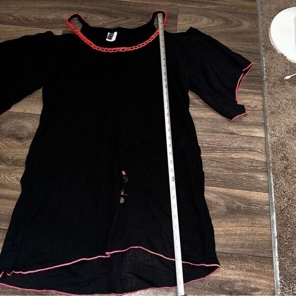 Becca Black Cold Shoulder Covet Up Dress Womens Size Medium - Picture 3 of 5